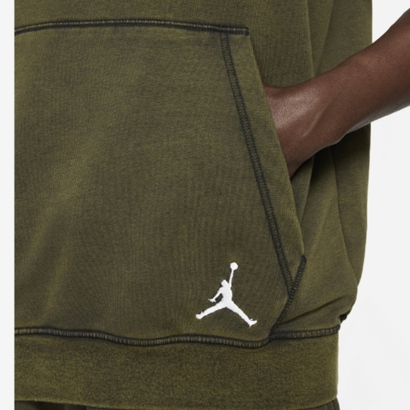 JORDAN Zion Williamson green cut off hoodie size small - Picture 6 of 8